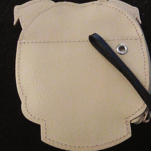 ❤️🐶🐾Rolf's  leather Bull dog face  coin purse - Picture 2 of 3